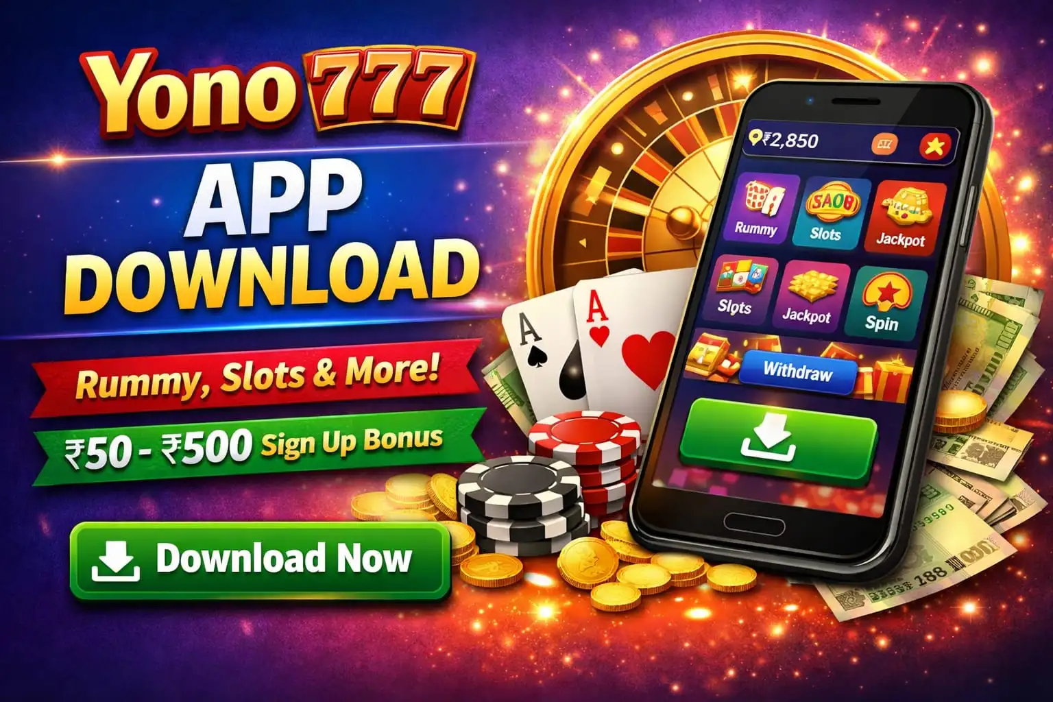 Yono 777 App Download 2026 – Get ₹50–₹500 Bonus & ₹100 Minimum Withdrawal